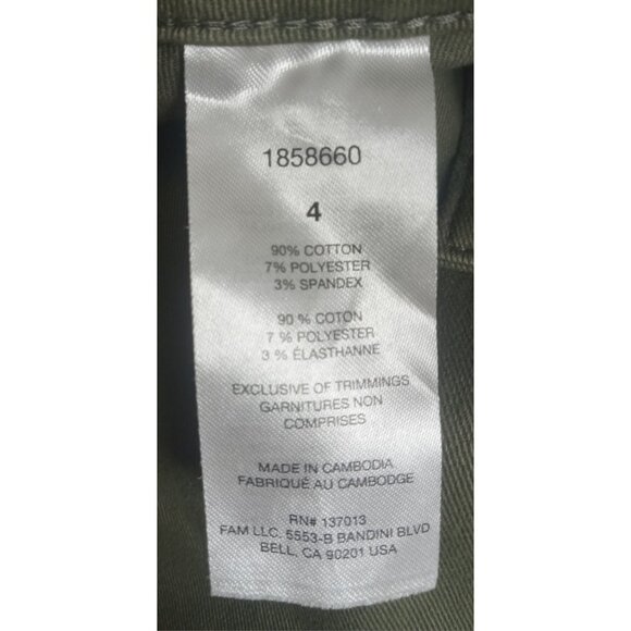 NWT Women’s Banana Republic Green Pants Size 4 – Slim Fit Work Trousers - Picture 3 of 9